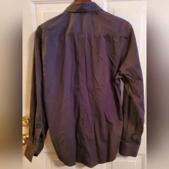 7 Diamonds Black Button down Dress Shirt, Mens size large - Picture 2 of 5